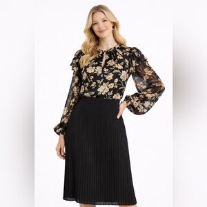 NIC+ZOE Pleated Skirt NWT